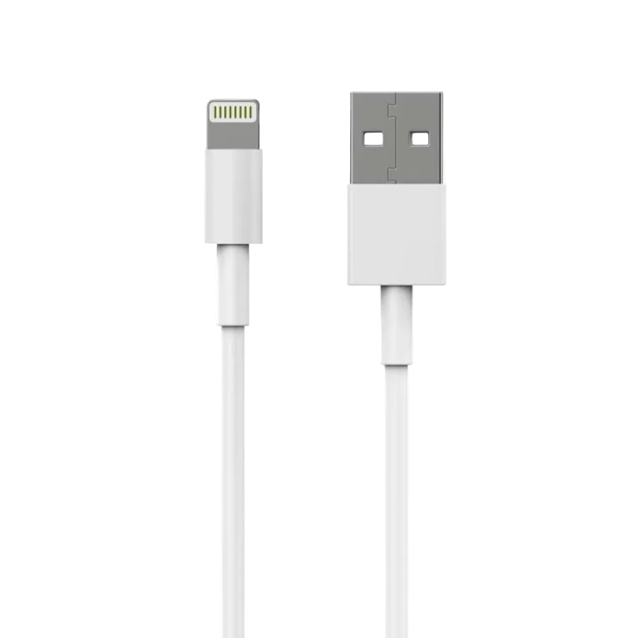 Câble USB Lightning 1M - d-power F6000 - Charge Rapide et Synchronisation de Données - Compatible avec iPhone 14/13/12/11/XS/XR/8/7/6S, iPad, iPod - Protection Contre les Surcharges