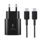 Chargeur rapide PD 25W D-Power J8548| Kit avec câble Type-C vers Type-C | Compatible Samsung/Apple/Android | Certifié CE, pour voyages